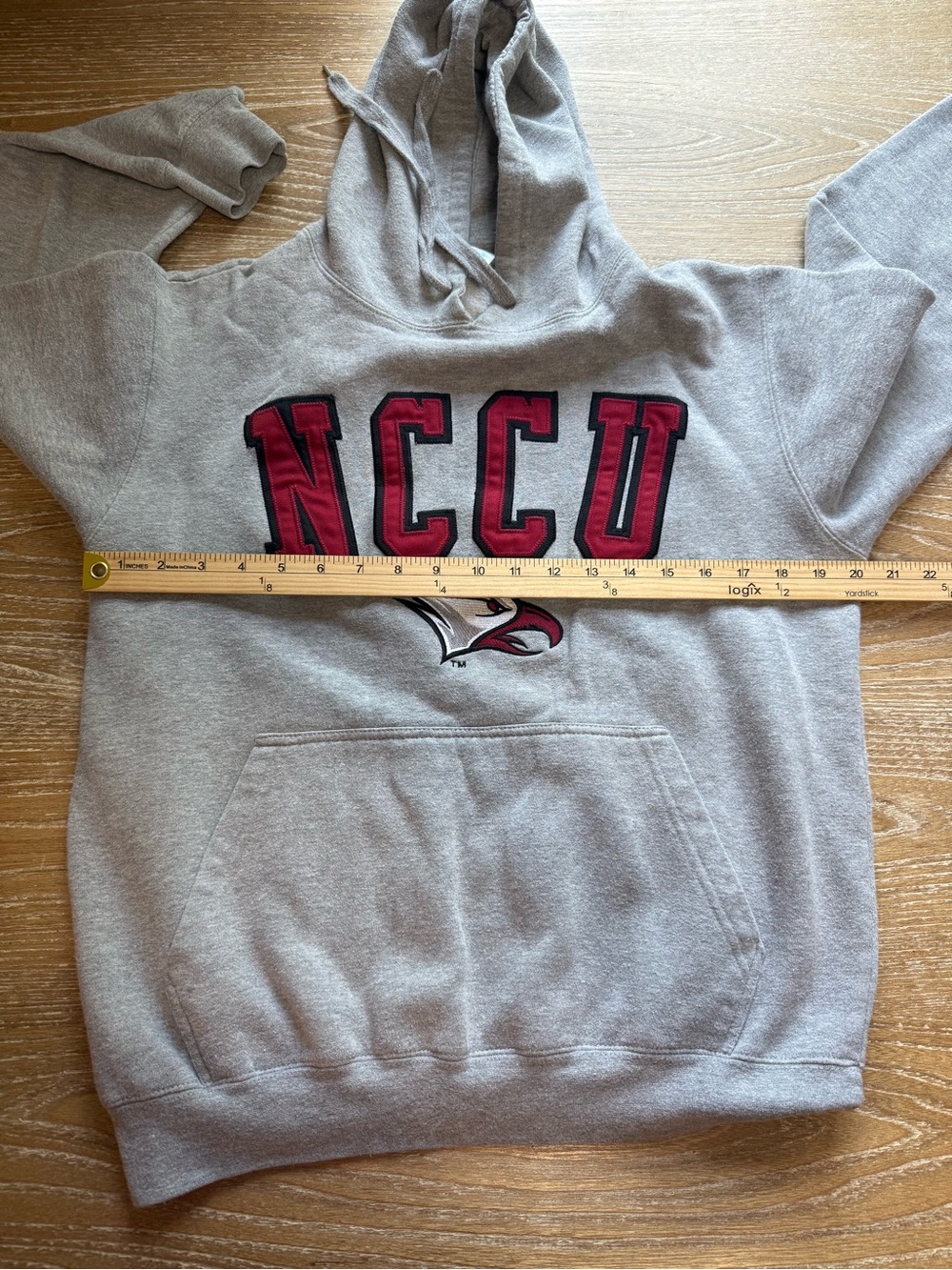 NC Central University Pullover Hoodie Size Small NCCU Spell Out Eagles Academia - Picture 3 of 7